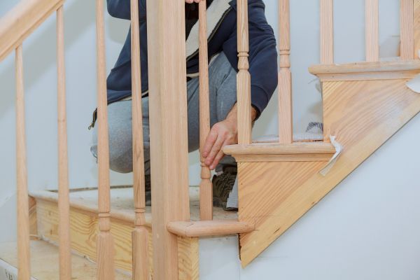 Wooden Steps Installation