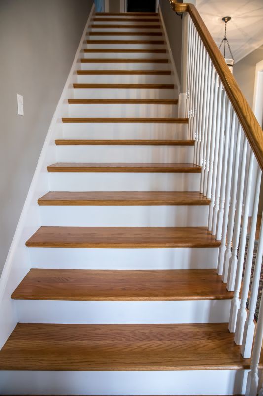 Maple Staircase with Railing